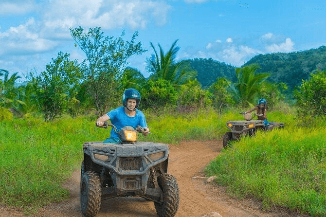 Blue Hole & Secret Falls: Ocho Rios ATV, Rope-Swing and Beach Horseback Adventure photo 1