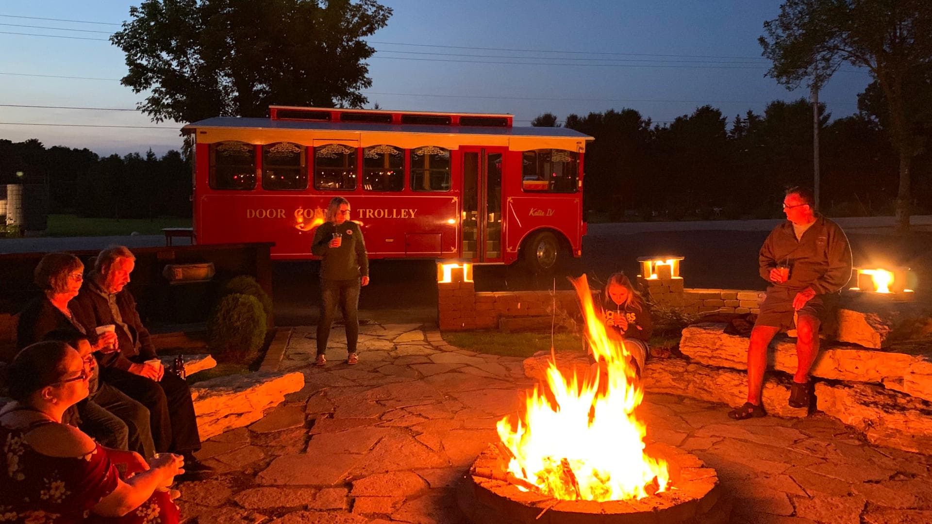 Ghostly Night Out with Door County Trolley in Wisconsin