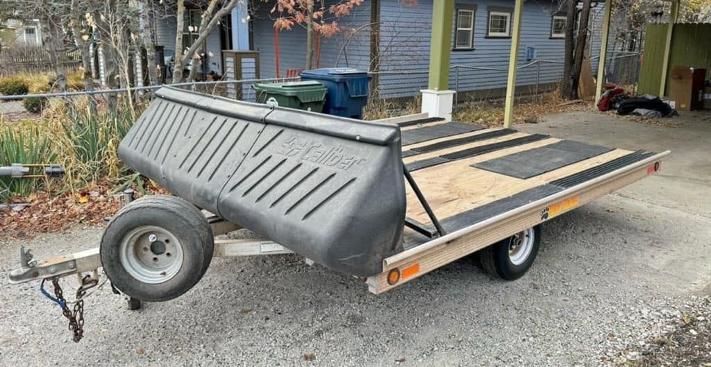 Thrilling Snowmobile Trailer Adventure in Bend, Oregon