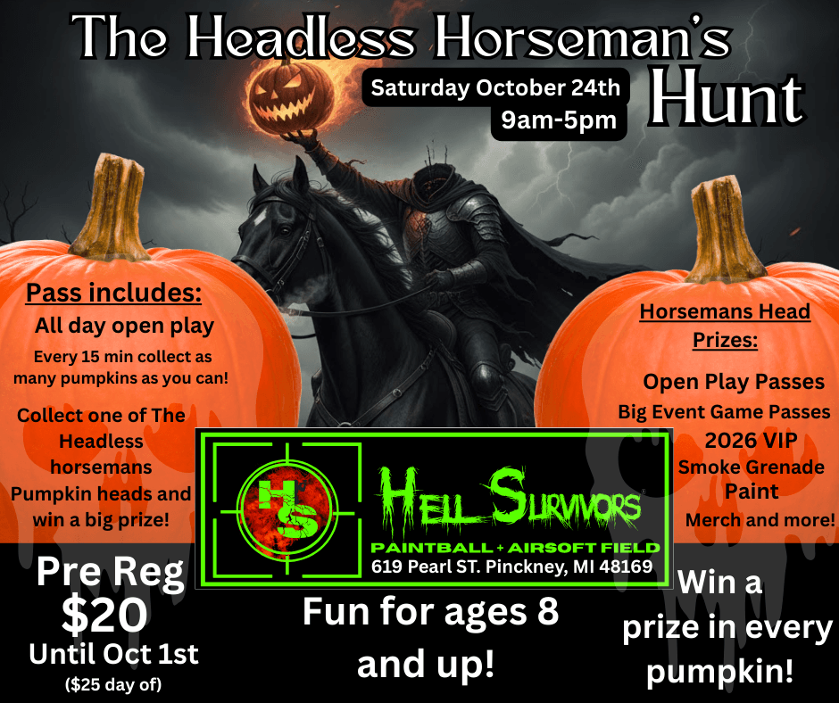 Headless Horseman's Hunt: Pumpkin Paintball at Hell Survivors in Pinckney photo 2