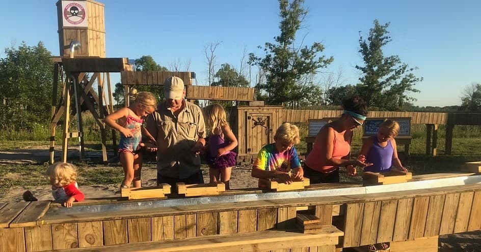 Gem Mining Adventure at Portage River Paddling Company LLC in Port Clinton