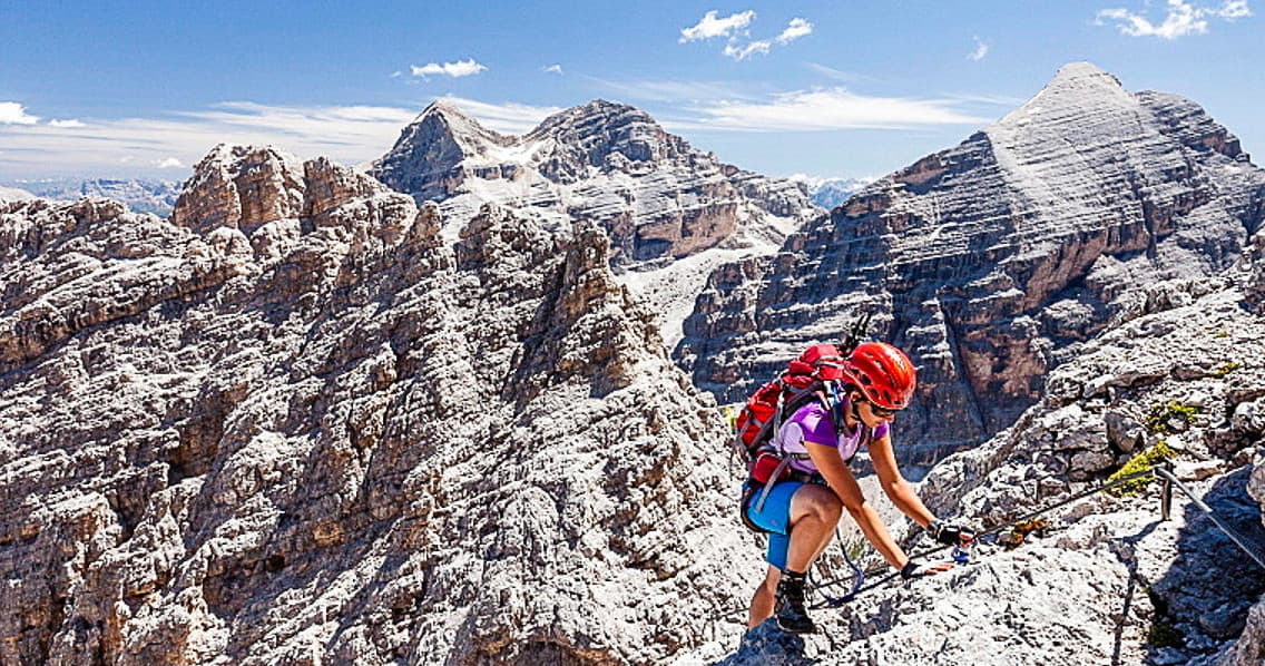 Climbing Adventure: Ferrata Cesco Tomaselli in the Dolomites