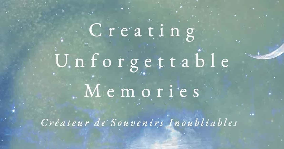 Dreamy starry sky banner promoting unforgettable memories