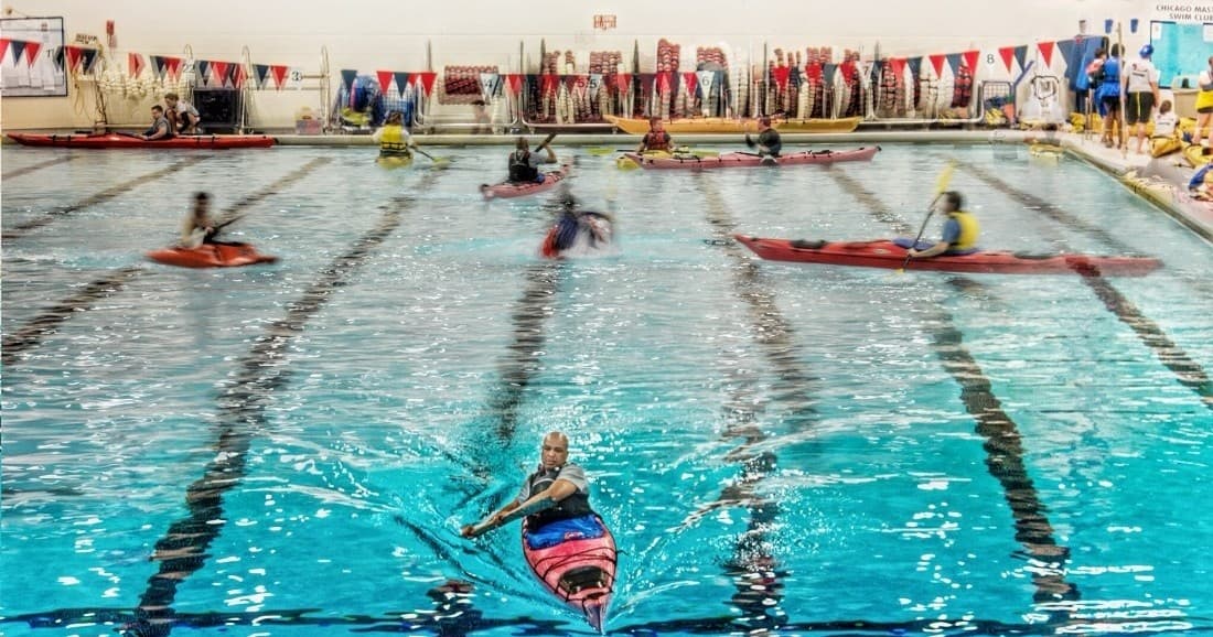 Urban Sea Kayaking: Intermediate Skills on Lake Michigan at Montrose Harbor