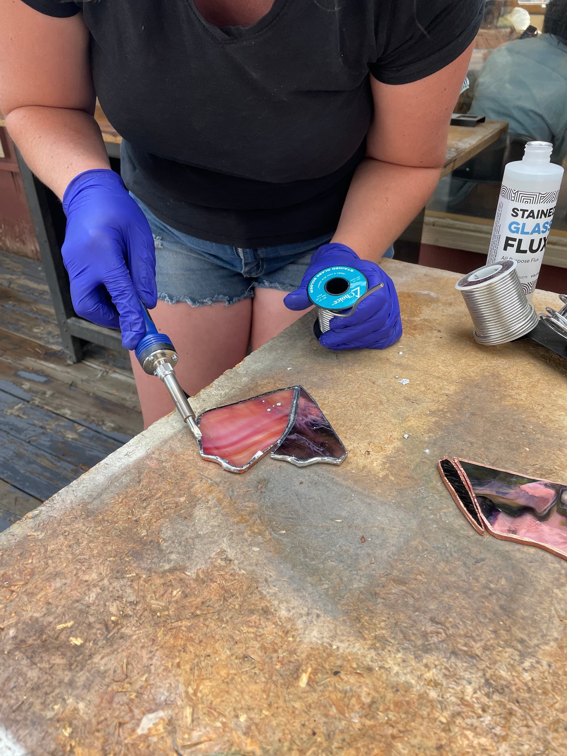 Beginner Stained Glass Workshop in Grand Lake — Copper-Foil Class on Park Ave photo 2