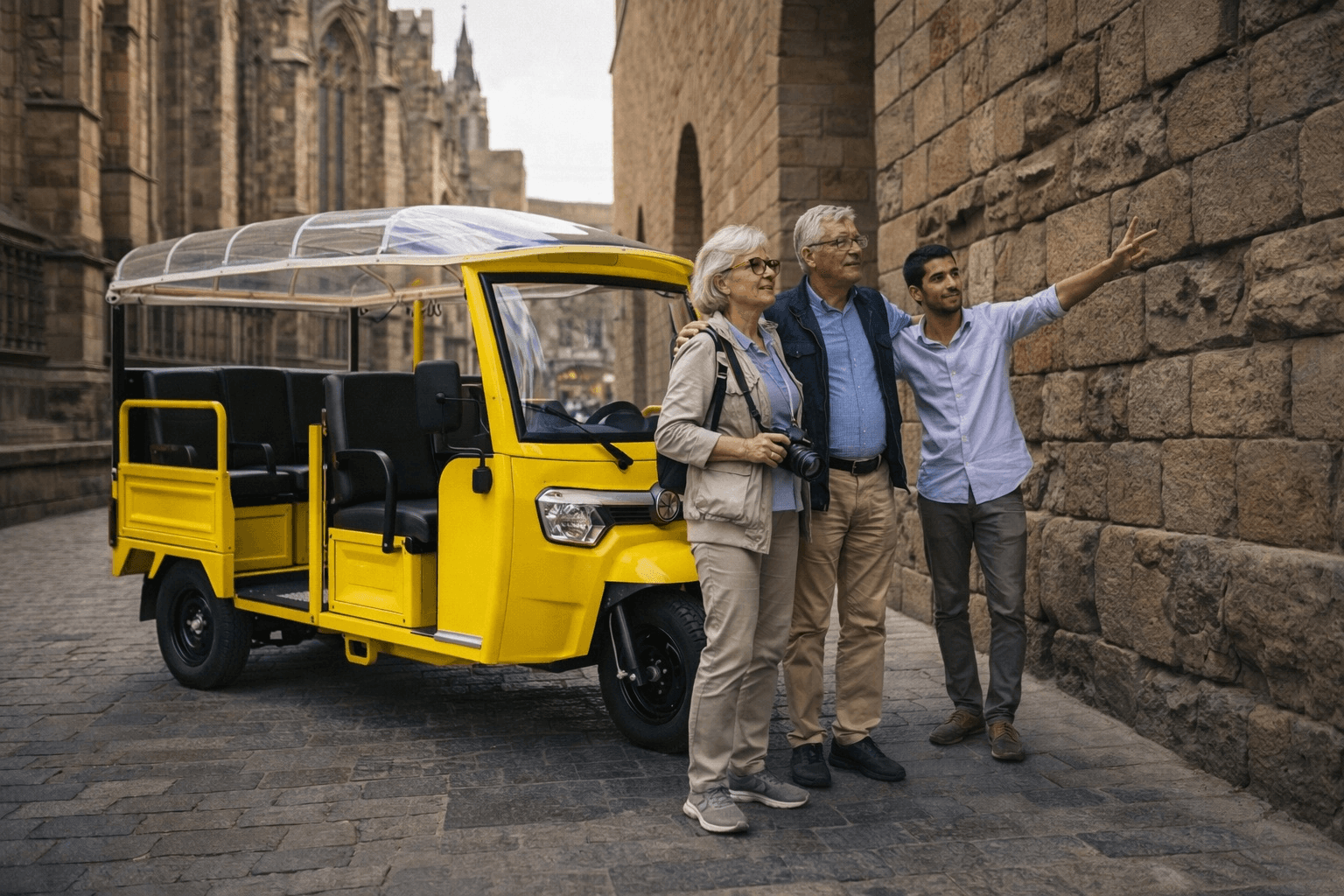 Secrets of Barcelona: Two-Hour Tuk-Tuk Tour of Gaudí, Montjuïc & City Highlights