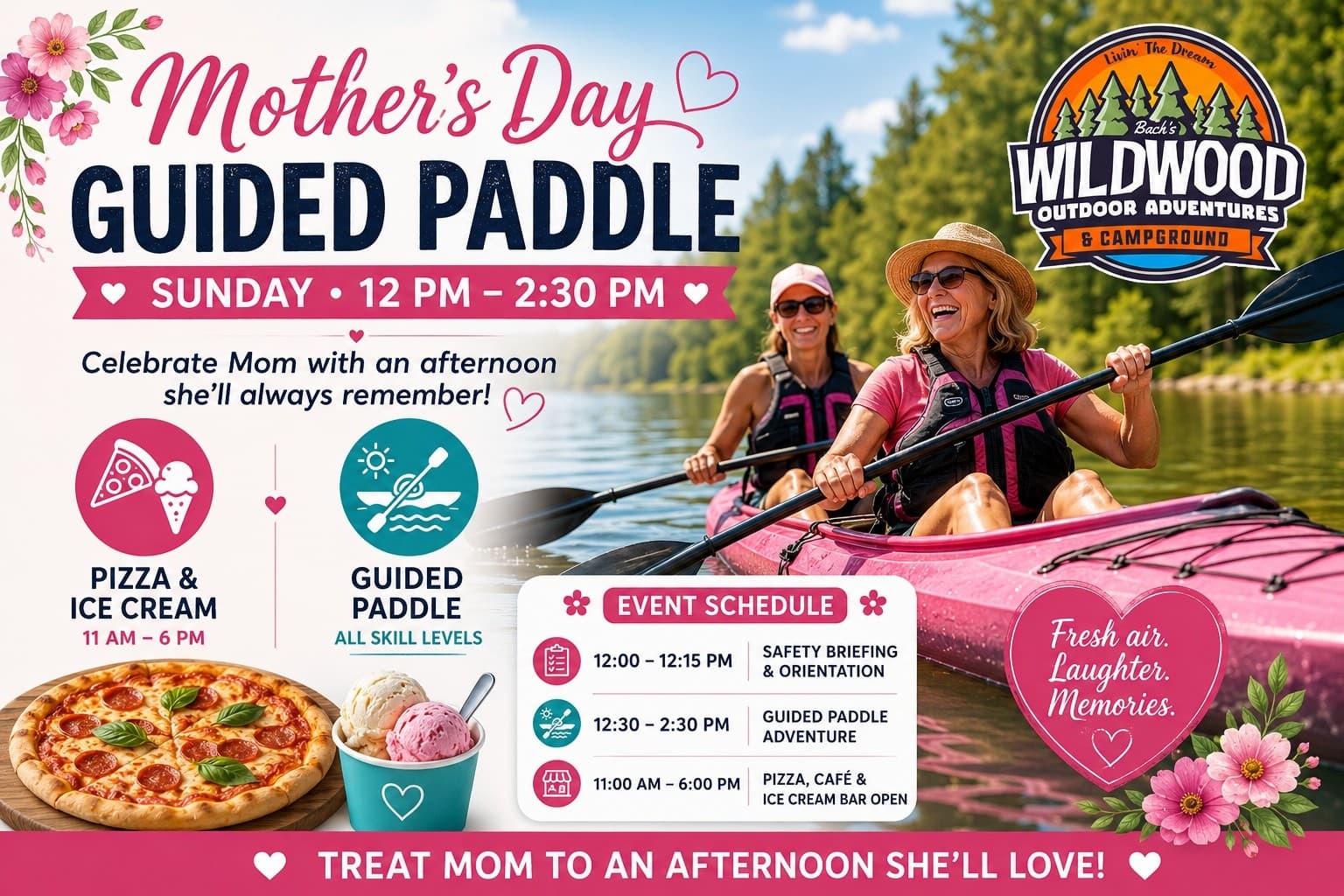 Mothers Day Guided Paddle on Eagle River: Kayaks, SUPs & Family-Friendly Lake Tour photo 1