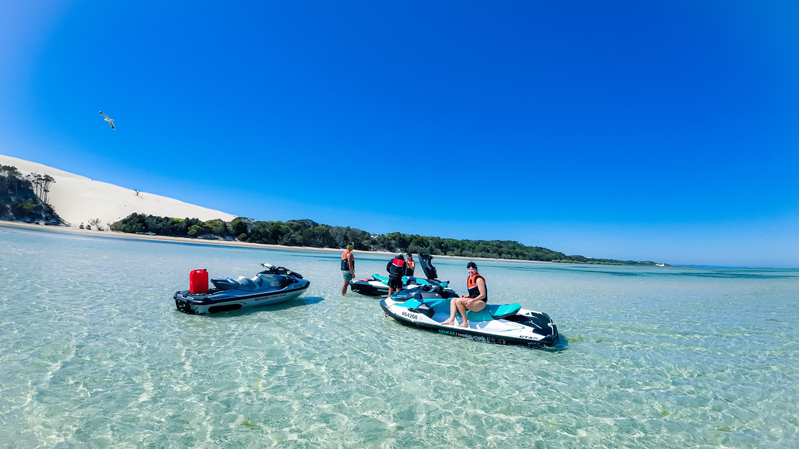 Ultimate Jetski Adventure from Gold Coast to Tangalooma Wrecks