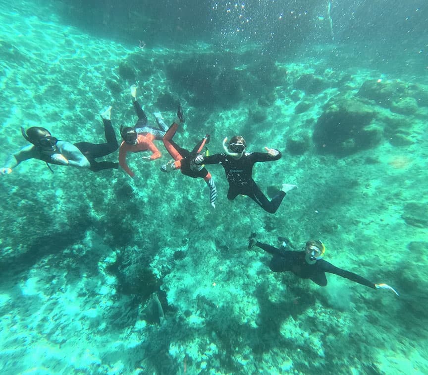 Manatee Tour and Dive team