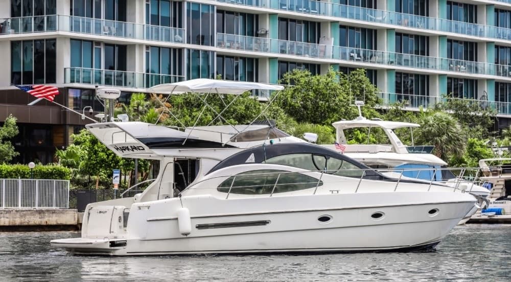 Luxury Boat Charters in Biscayne Bay with 45 Harkand