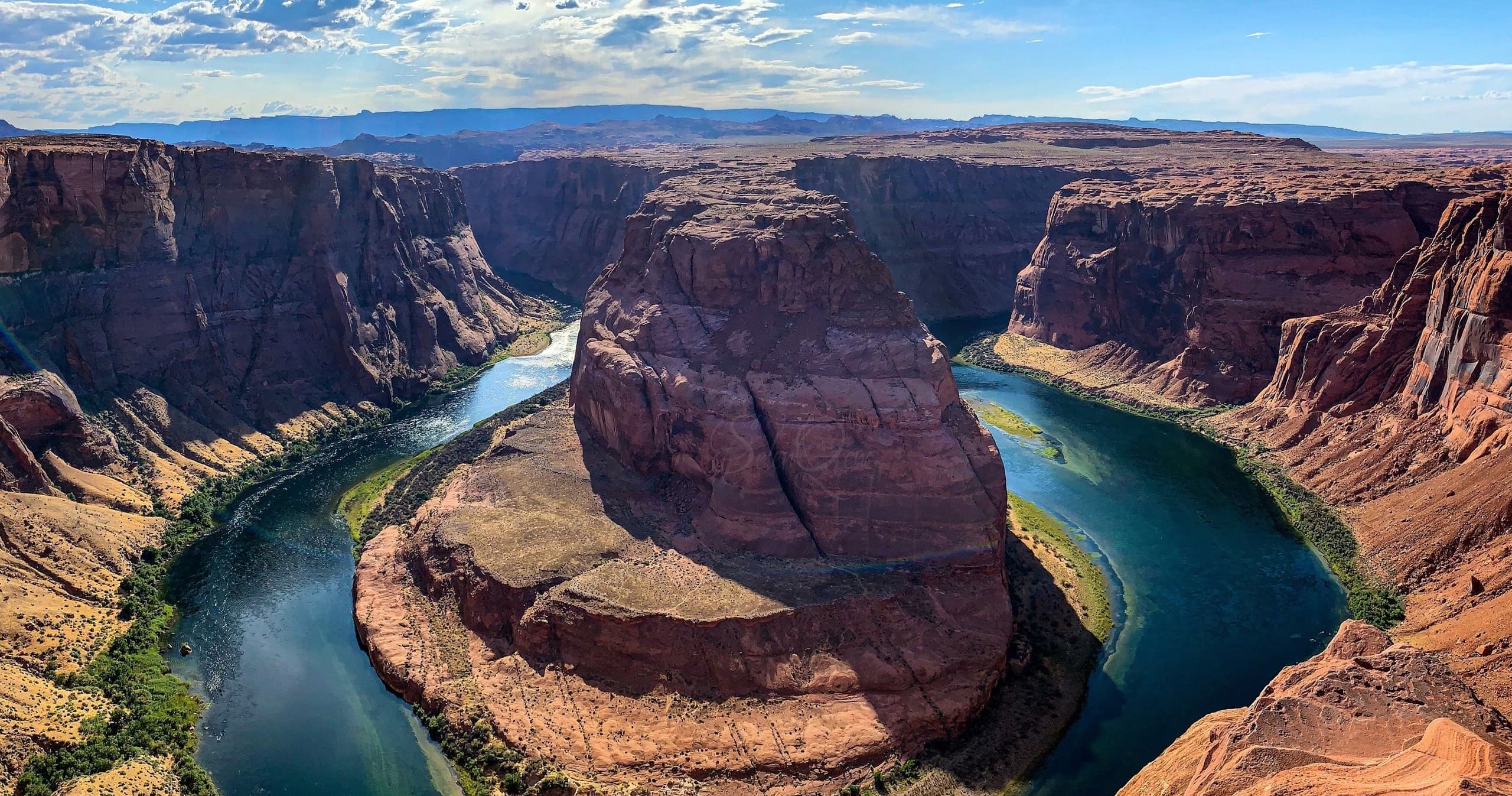 Scenic overlook at Horseshoe Bend Colorado River near Page, Arizona