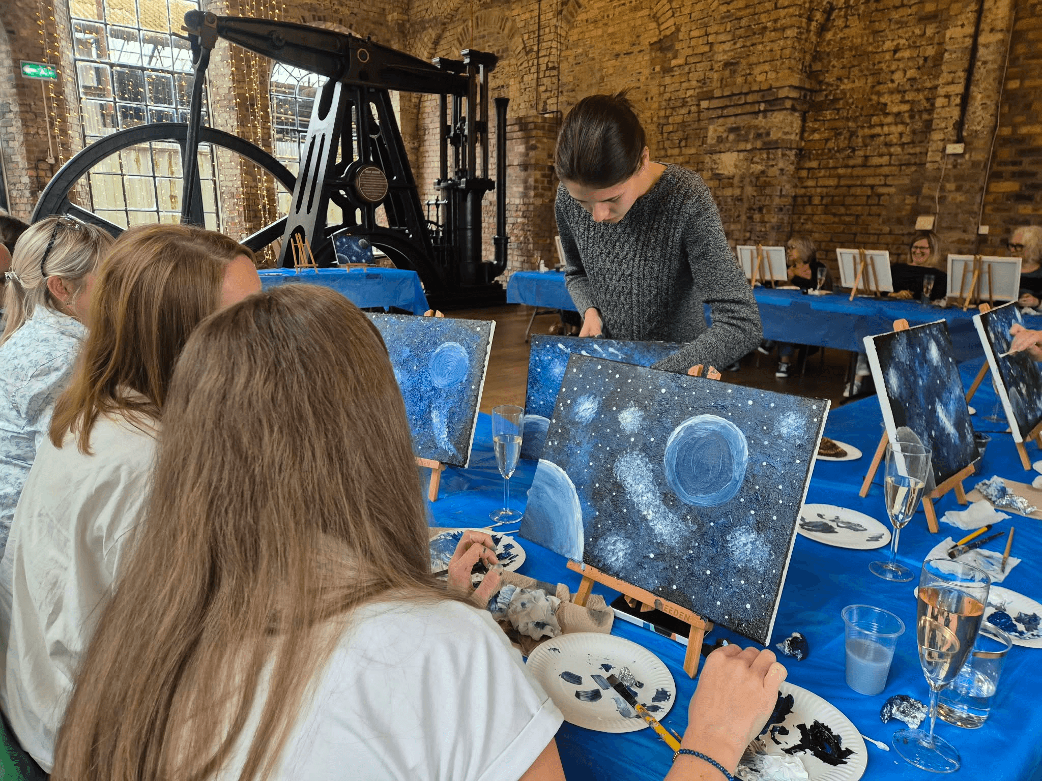 Paint & Prosecco at the Power House: Summer Workshop at National Mining Museum Scotland