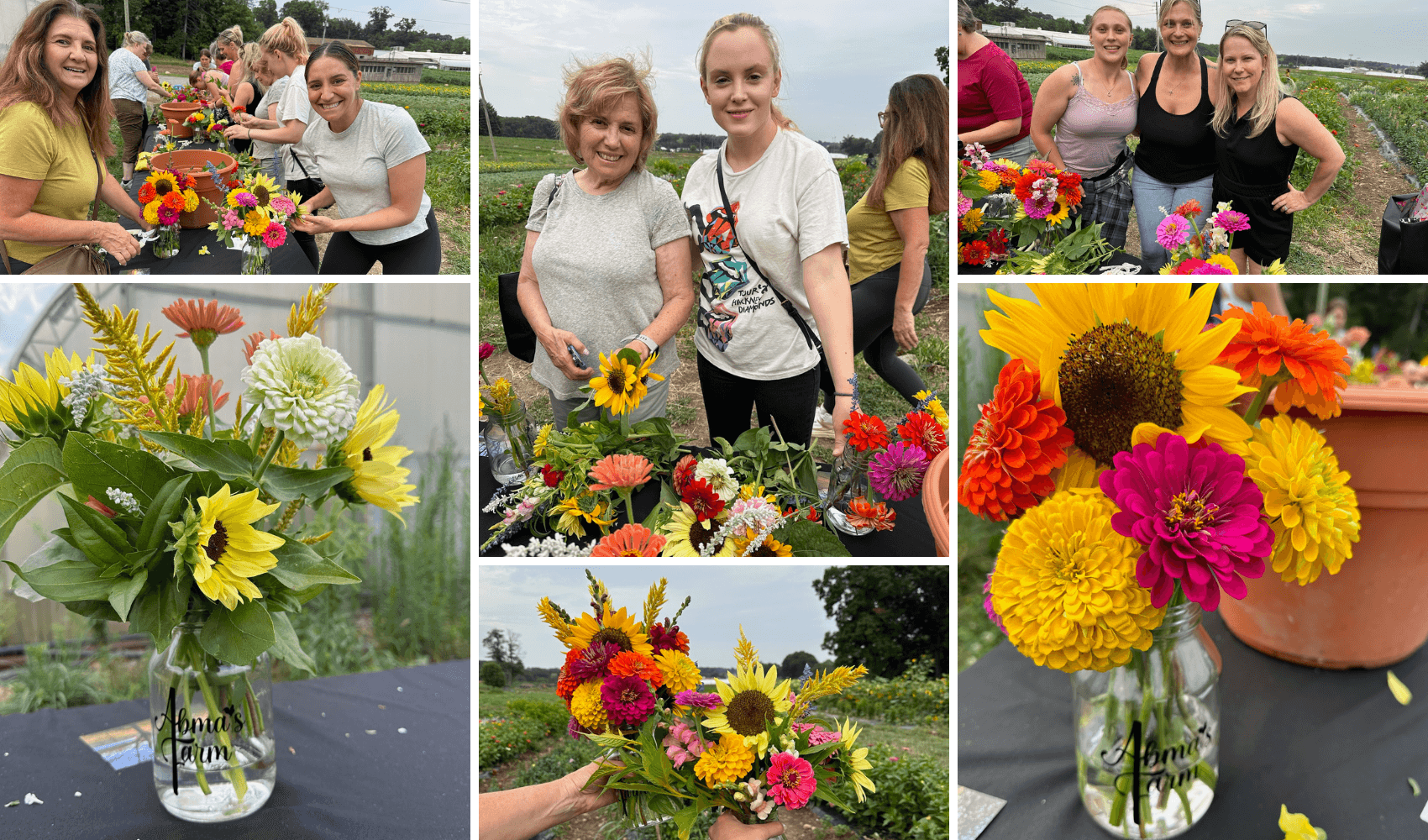 Flower Picking & Arranging at Abma's Farm, Wyckoff NJ