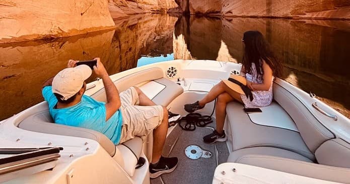 Experience Antelope Canyon Like Never Before: Private 8-Hour Water Sports and Photography Boat Tour at Lake Powell
