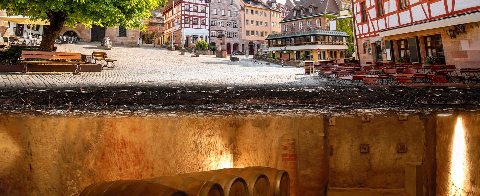 Explore Süddeutschland's Largest Historic Felsengänge Cellar Labyrinth in Nürnberg