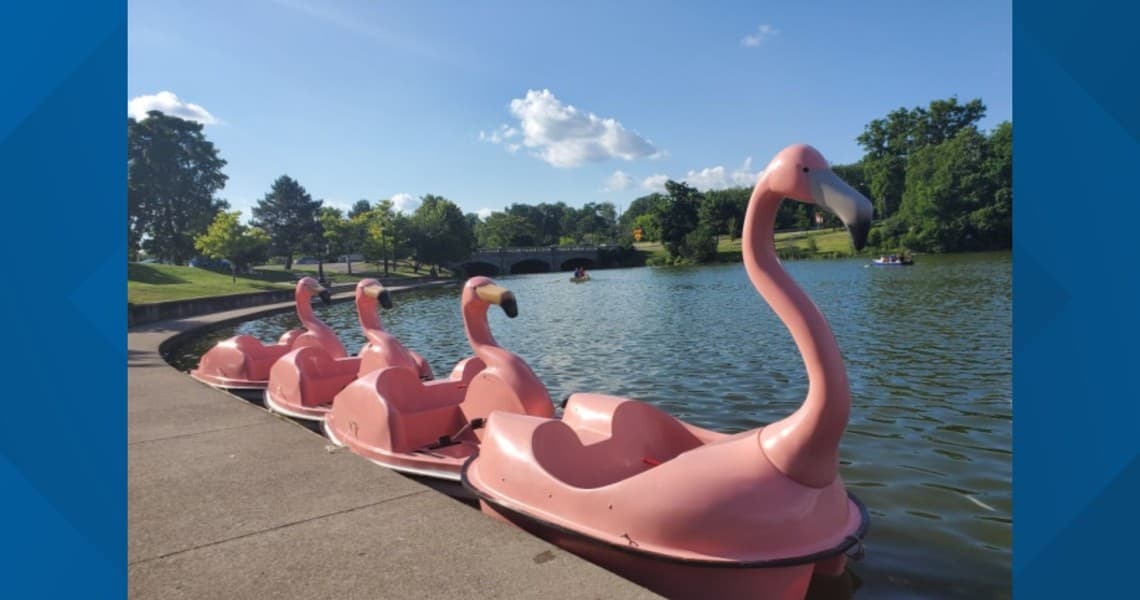 Water Activities: Buffalo Flamingo Boat Rental on Hoyt Lake