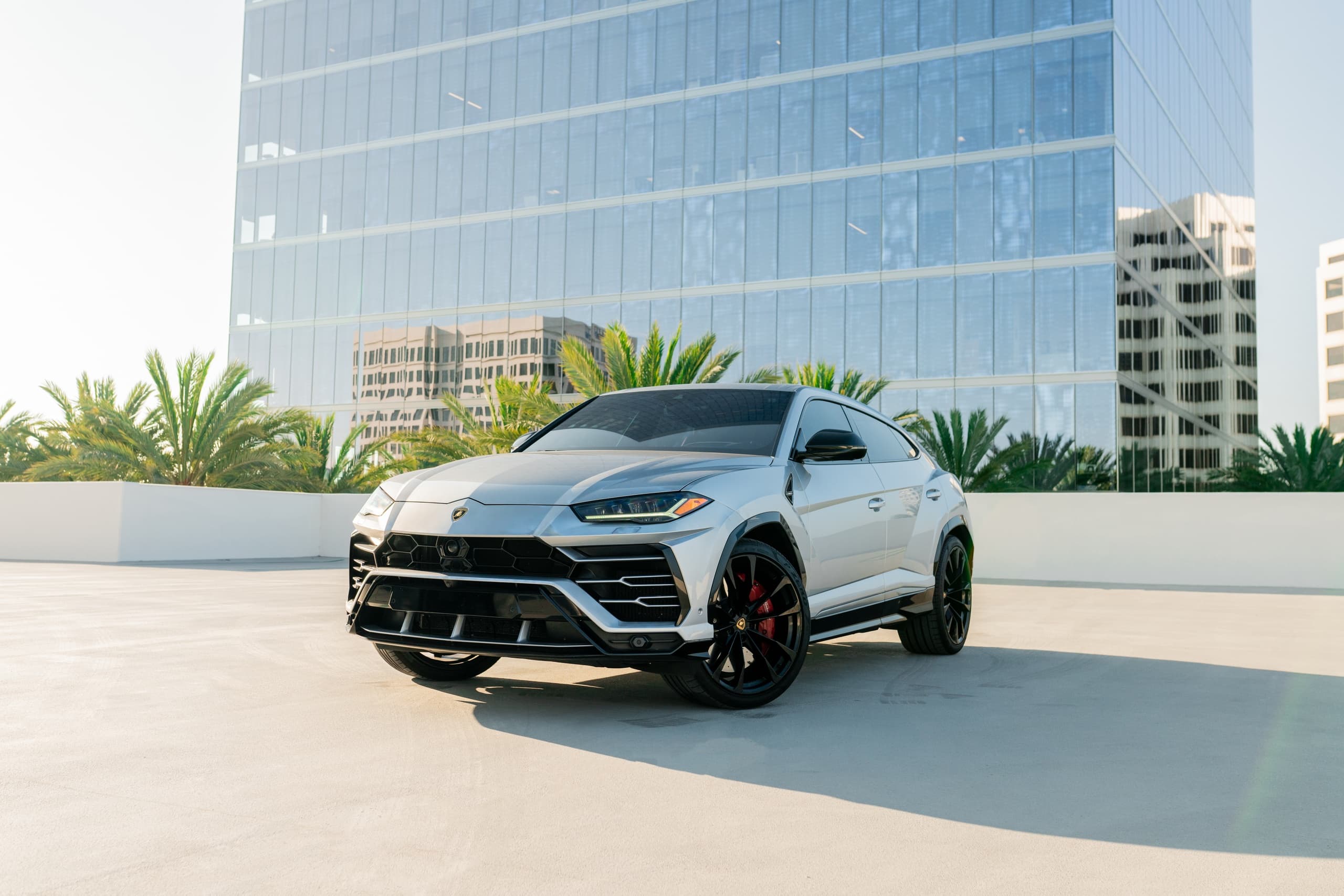 Luxury Car Rental: Silver Lamborghini Urus at Monza Exotics