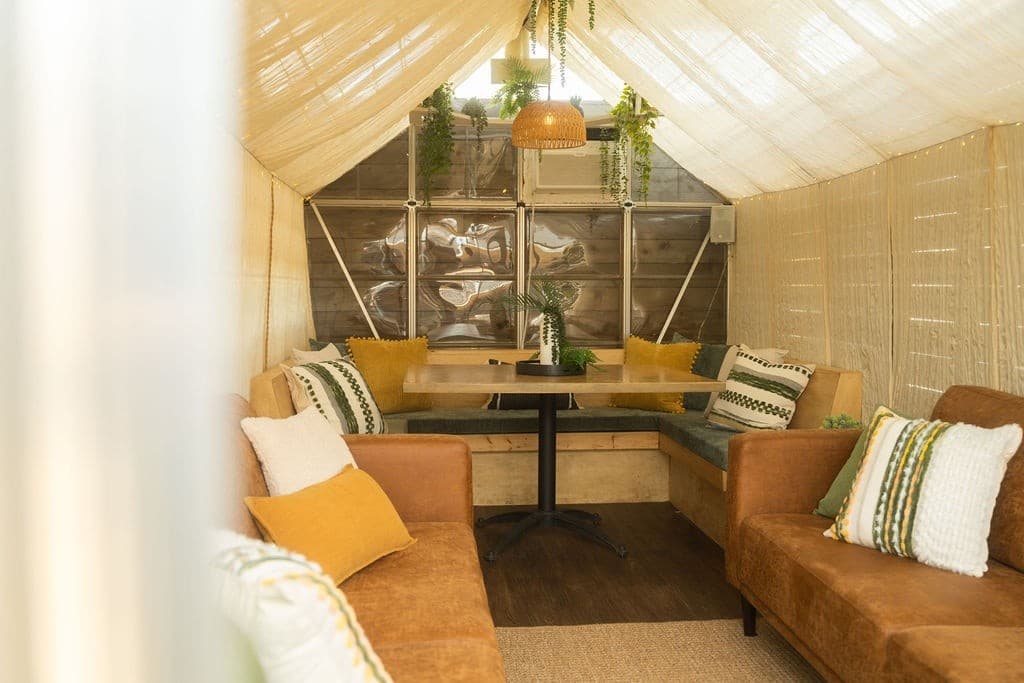 Private Rooftop Cabana at Welltown Brewing: Skyline Views and Urban Greenhouse in Tulsa photo 3