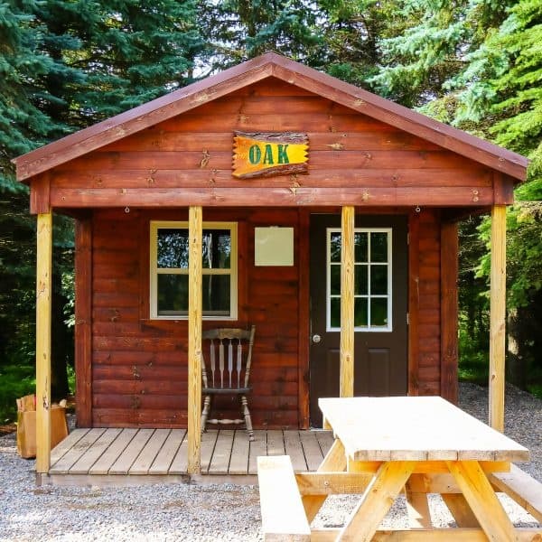 Off-Grid Comfort at Oak Cabin: Electric Cabin Stays Near Andover, NY