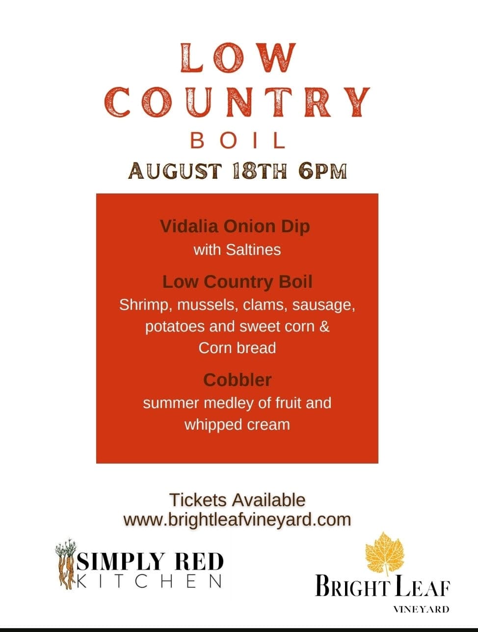 Culinary Water Activities at Bright Leaf LLC