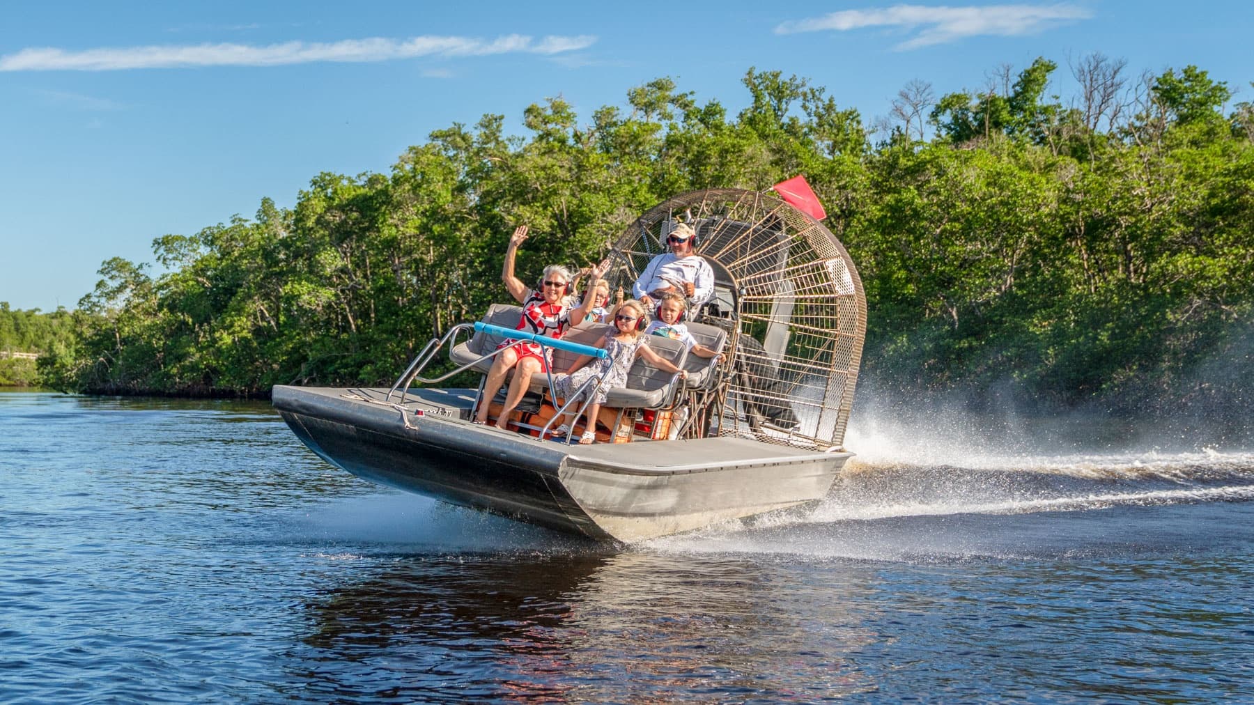Mangrove Tunnel Airboat Tour | Airboat in Everglades City, Florida