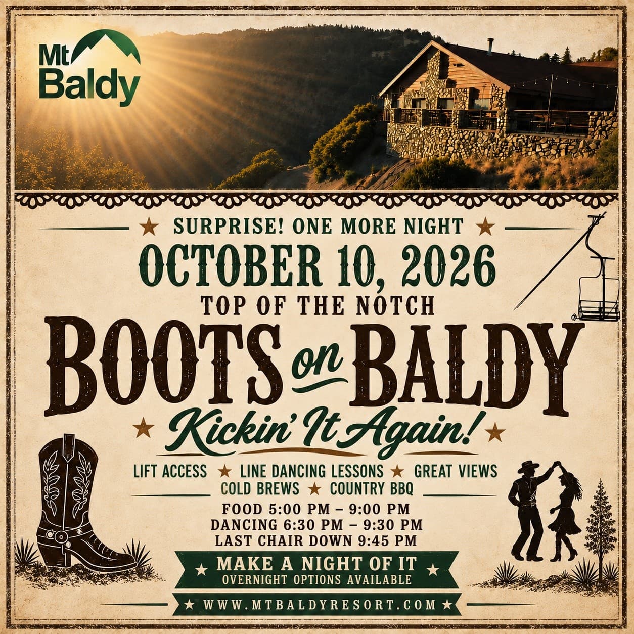 Boots on Baldy: Line Dancing and Camping at 7,800 Feet on Mt. Baldy