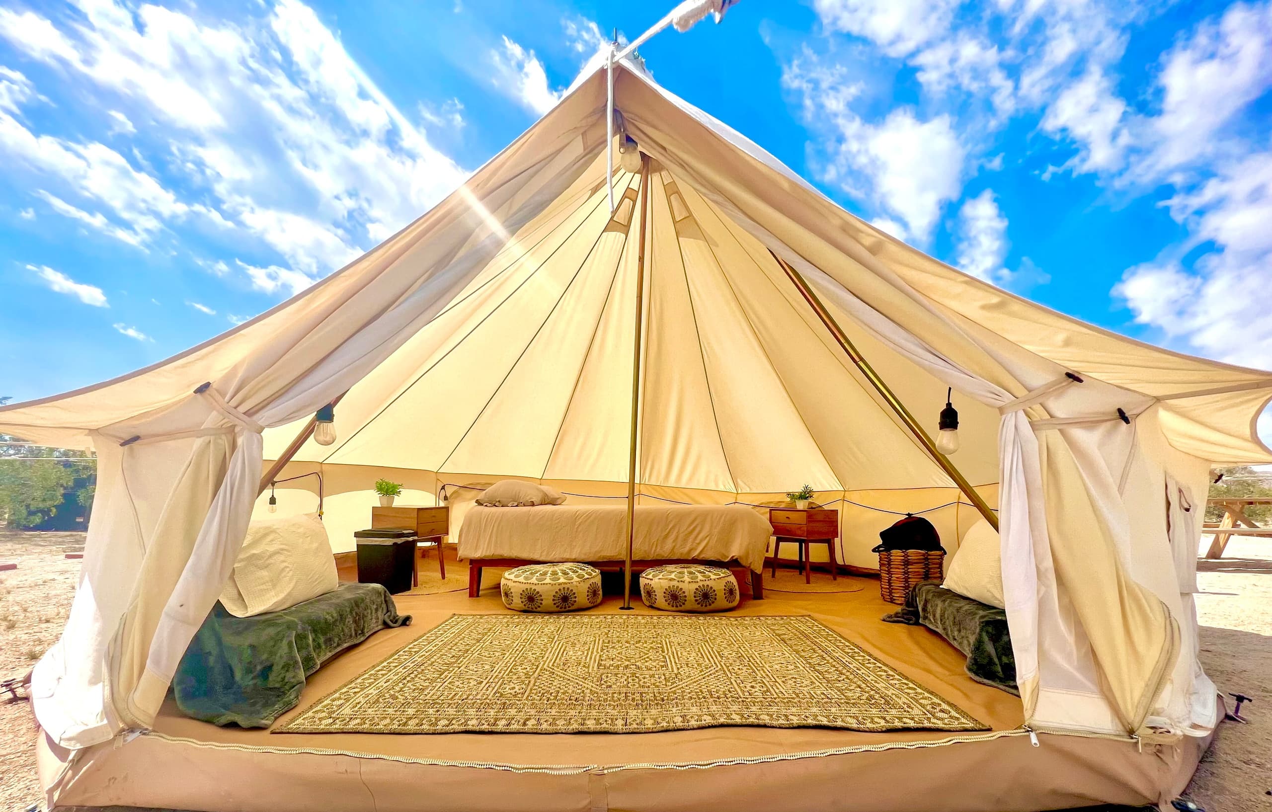 Outdoor Glamping & Horse Views at El Dorado with Cascade Trails Mustang Sanctuary