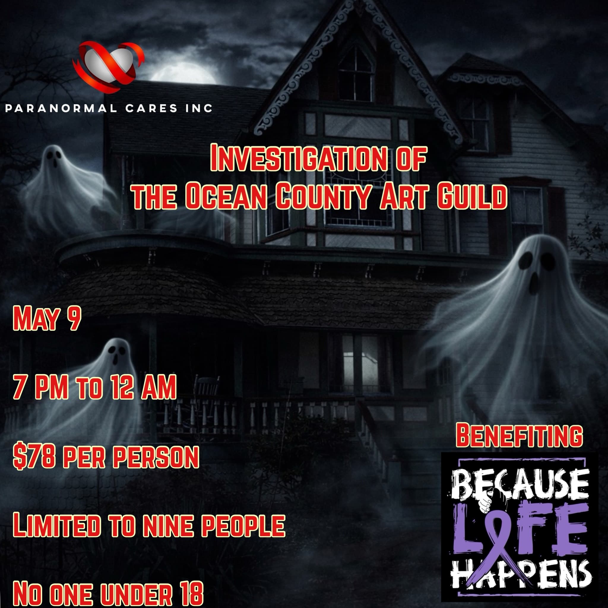 After-Dark Investigation: Ocean County Art Guild Ghost Hunt in Island Heights