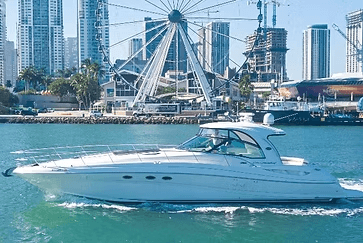 Private Miami Bay Charter Aboard the 54ft Searay - Floating Mats, Drinks & Small-Group Vibes