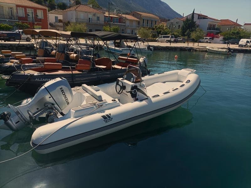 Self-Drive Tiger 5.5 Speedboat Rental in Palairos: Explore Ionian Coves photo 1