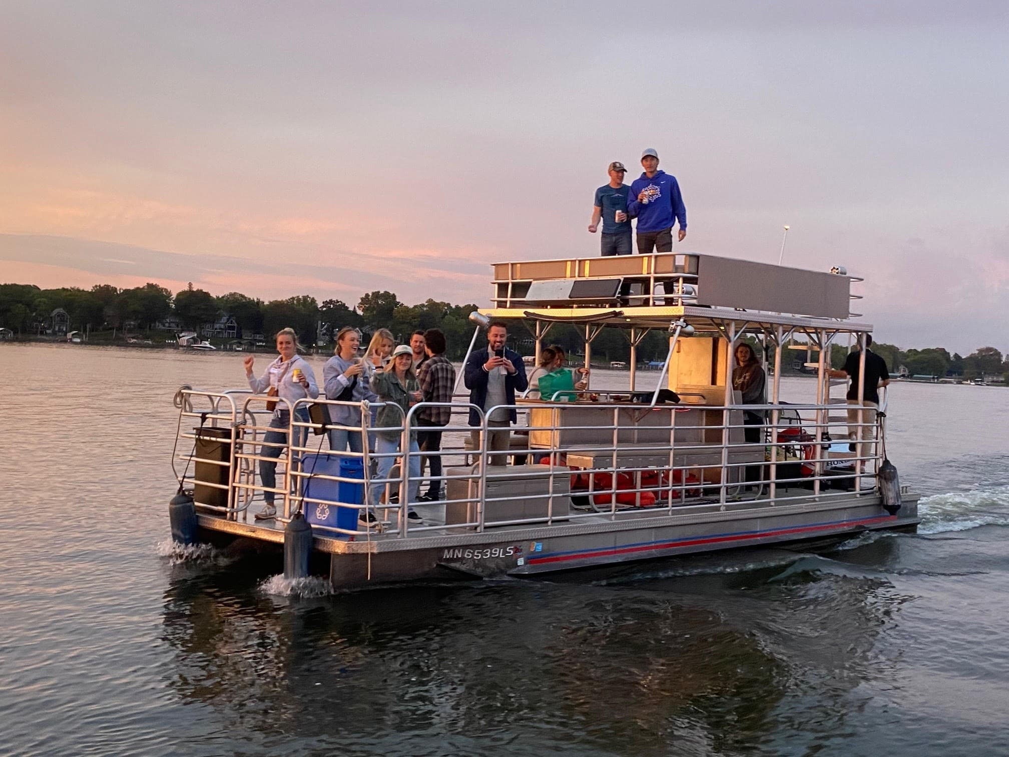 Two-Hour Party Cruise on the Excelsior Waterfront — Large LazyTap Pontoon photo 3