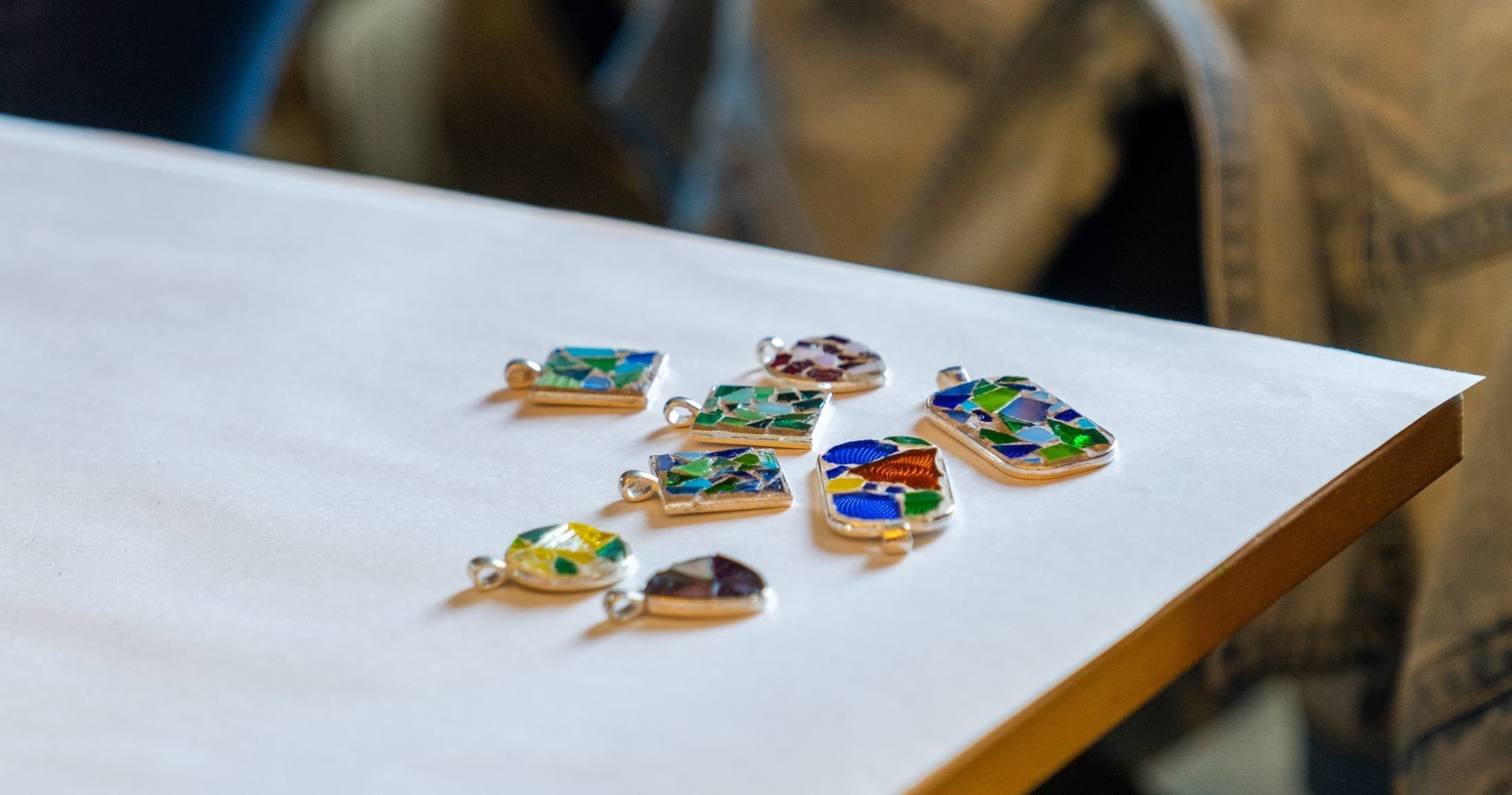 Mosaic Pendants Workshop in Denver, Colorado
