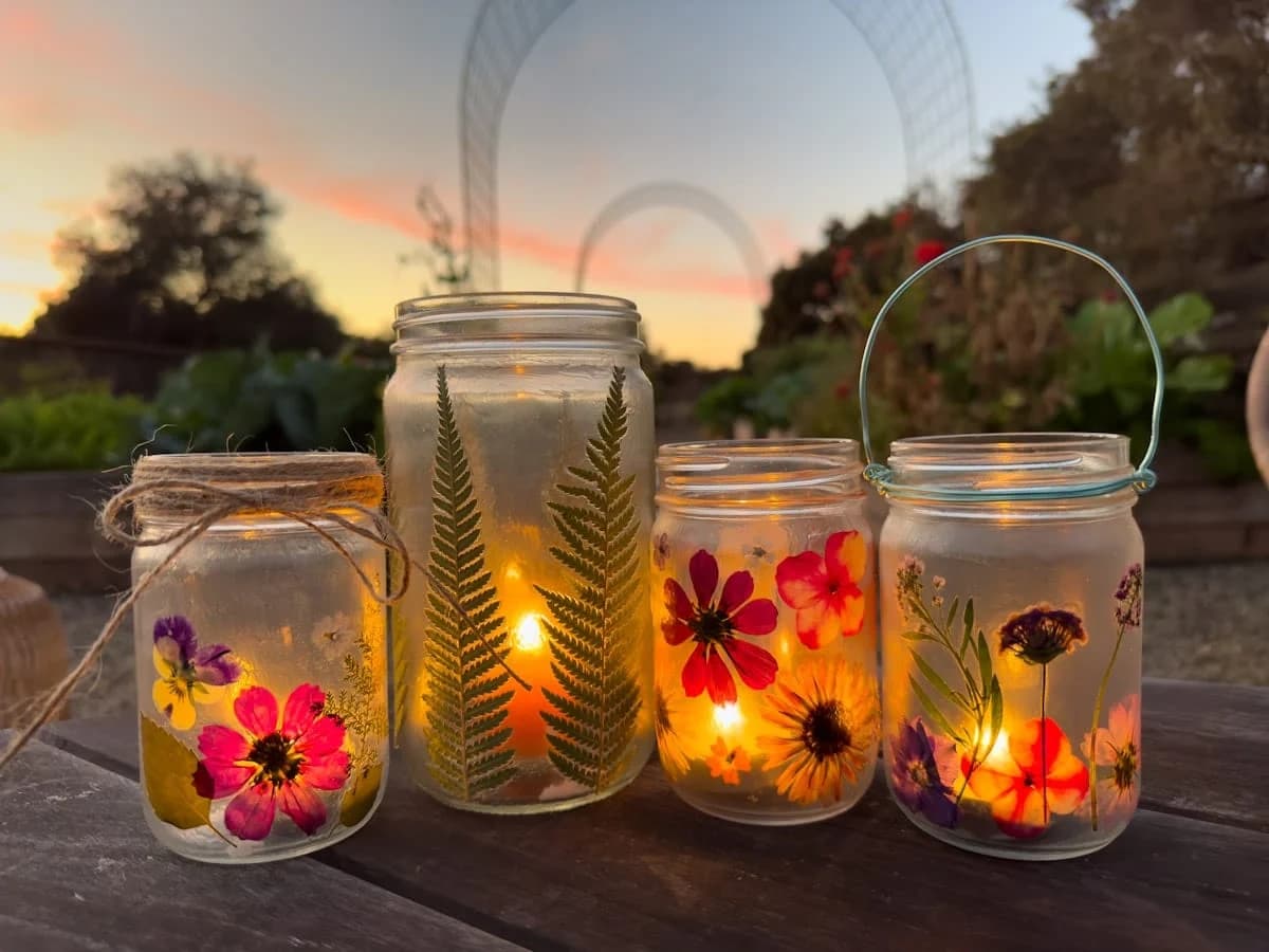 Craft & Cuddle at Rose Bridge Farm’s Flower Lantern Workshop