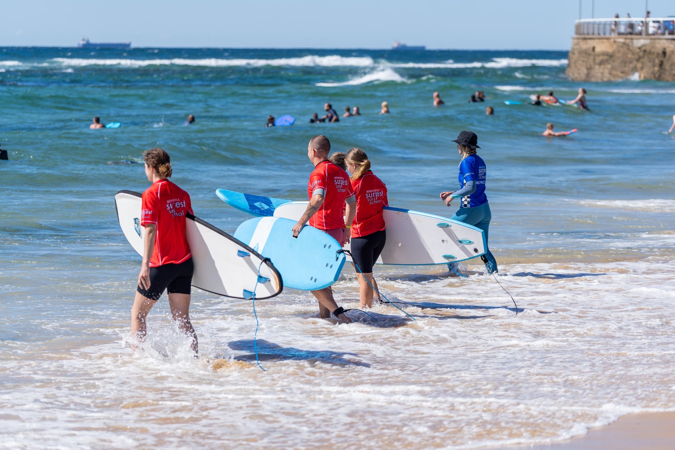 Group Surf Lessons at Newcastle Surfest Surf School