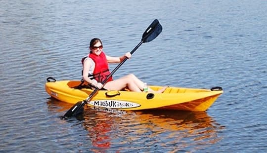 Kayaking with Harrison Idaho Boat Rentals on Lake Coeur d'Alene