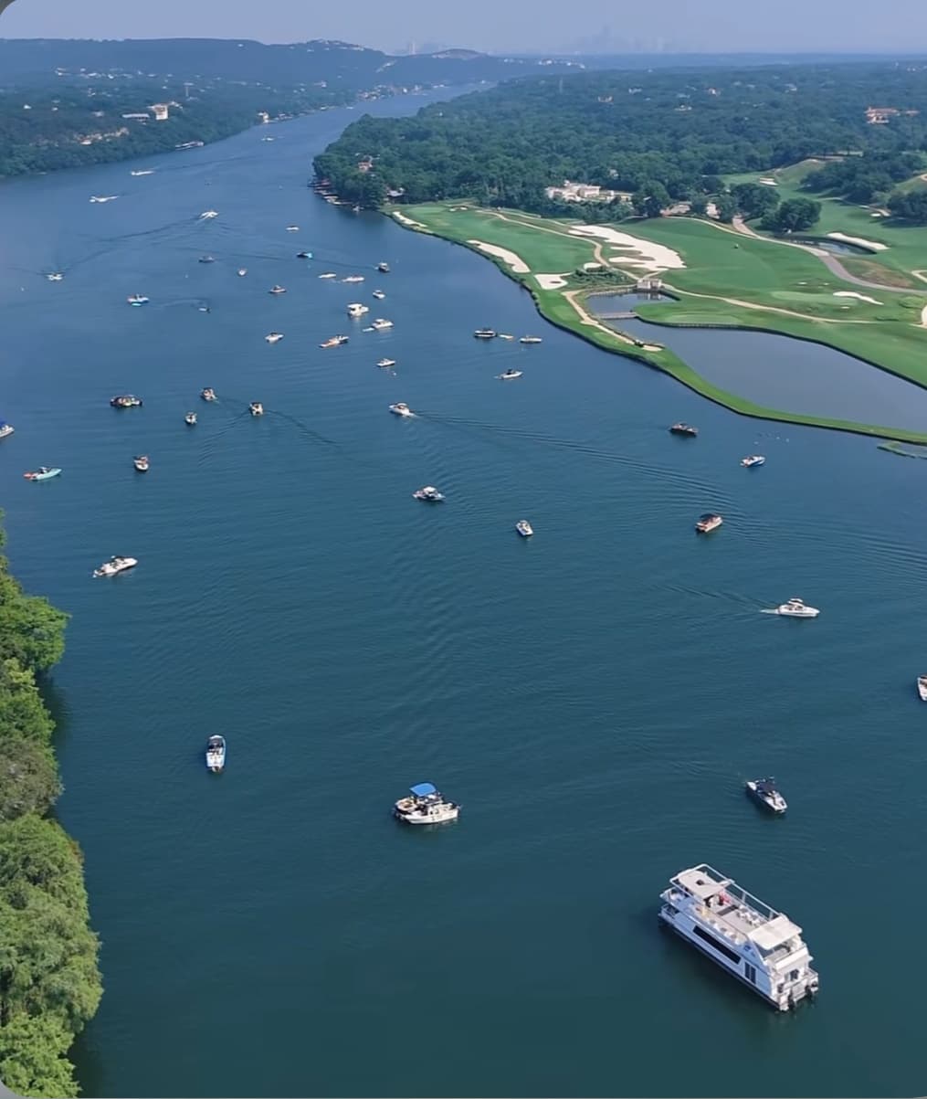 Double Decker Pontoon with Slide on Lake Austin: Party, Swim, and Sunset Cruises photo 3