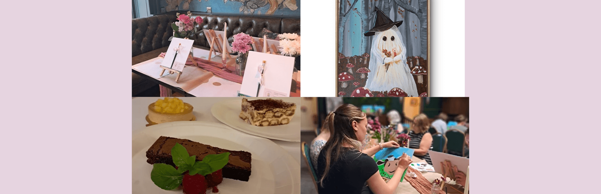 Halloween Paint & Pudding Night Art Workshop Cotswolds