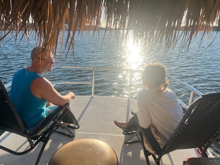 Sunset Tiki Cruise with Get It Going Tiki Ride in Orange Beach