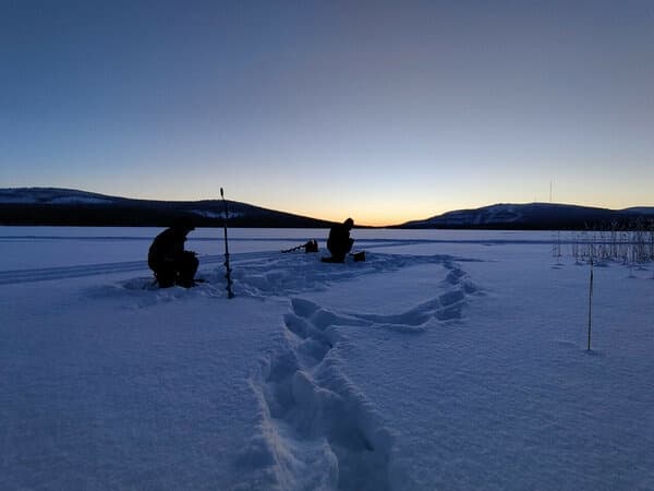 Winter Water Activities at Pyhä: Ice Fishing eSled Safari