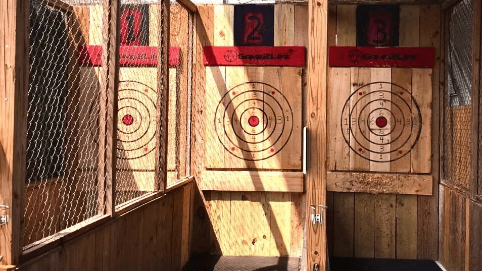 Axe Throwing Session in Lake Charles: Guided Night of Targets, Drinks & Games