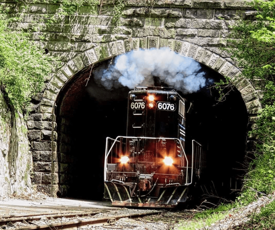 Fall Foliage Train Ride at Howard Tunnel, Pennsylvania