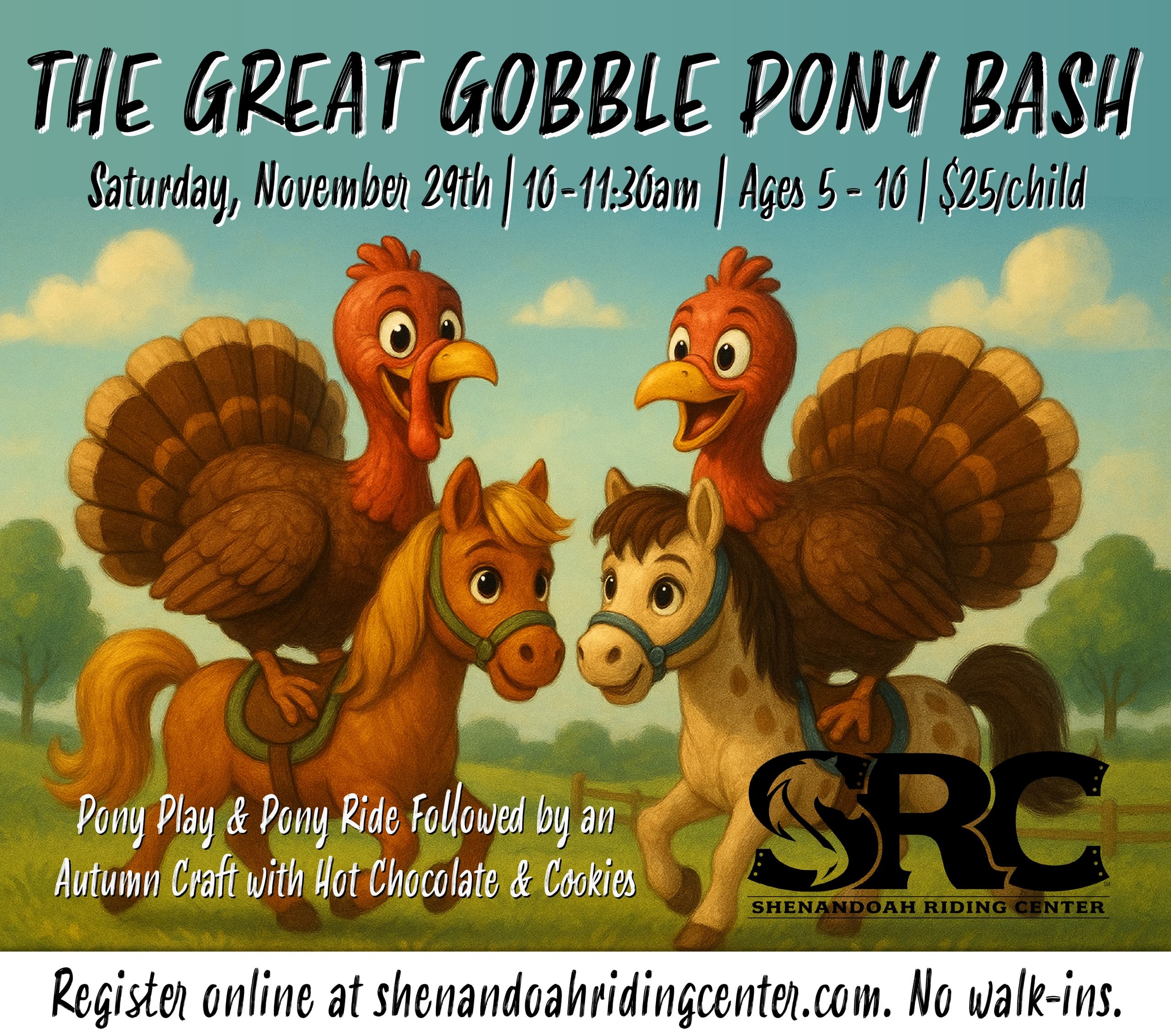 Thanksgiving Pony Rides in Galena: The Great Gobble Pony Bash