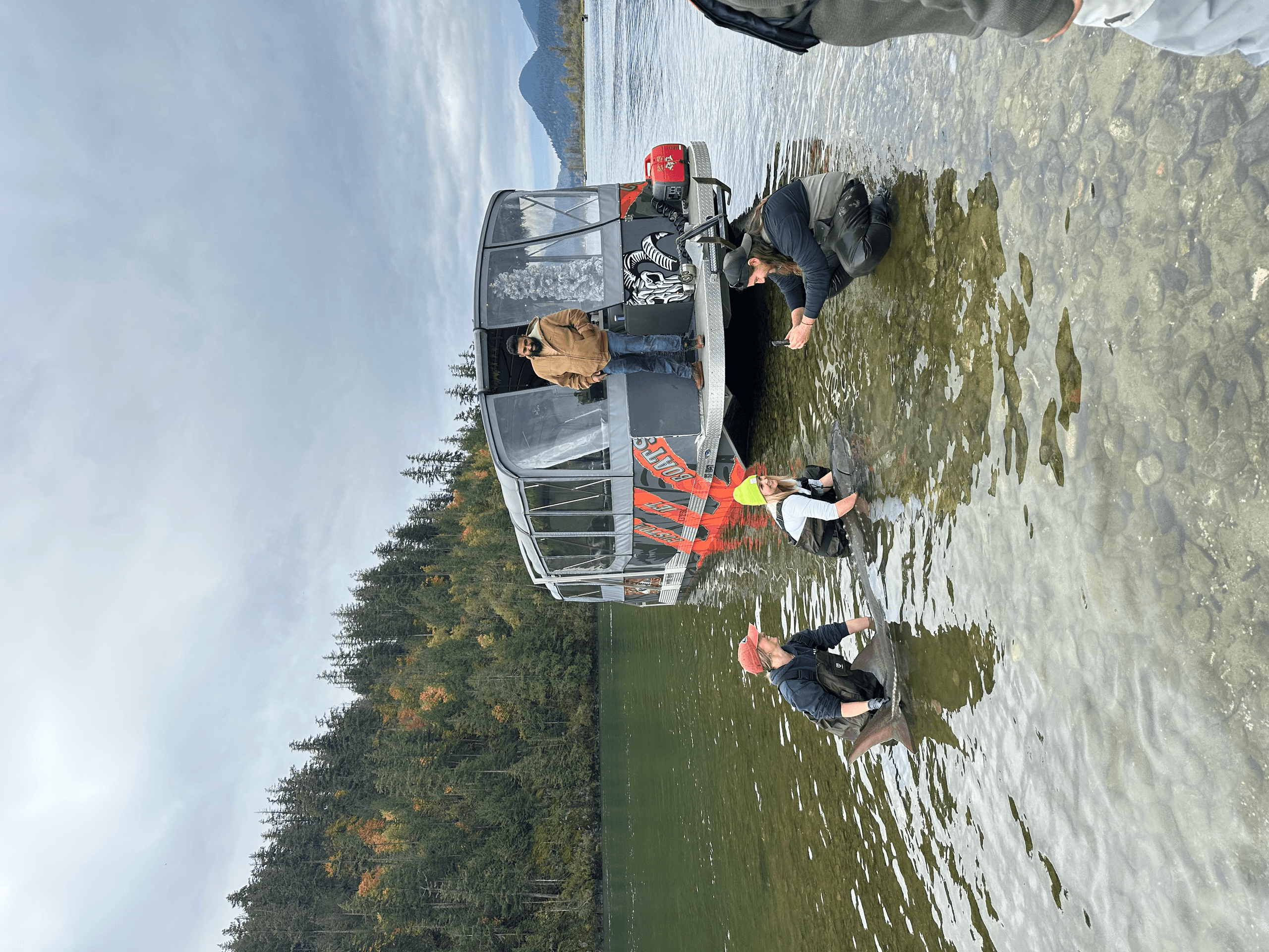 Fireside Pontoon: Holiday Sturgeon Charter on Harrison Lake photo 2