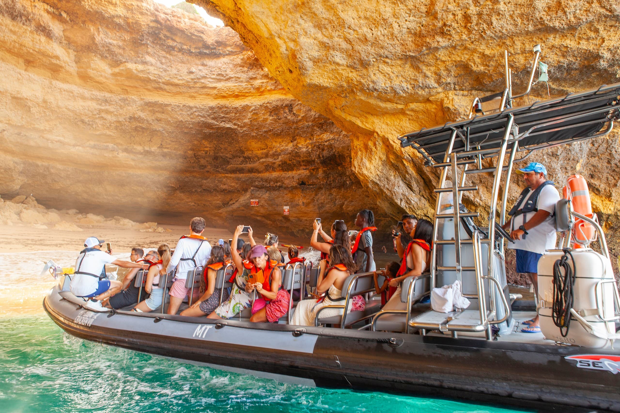 Benagil Cave RIB Tour from Portimão — Sunset Coastal Caves & Forts