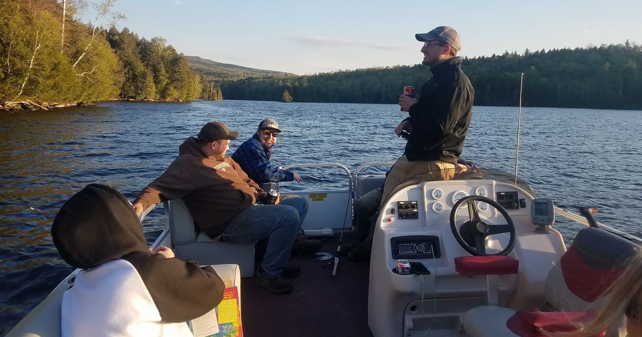 Pontoon Boat Trips on Wyman Lake in Bingham, Maine