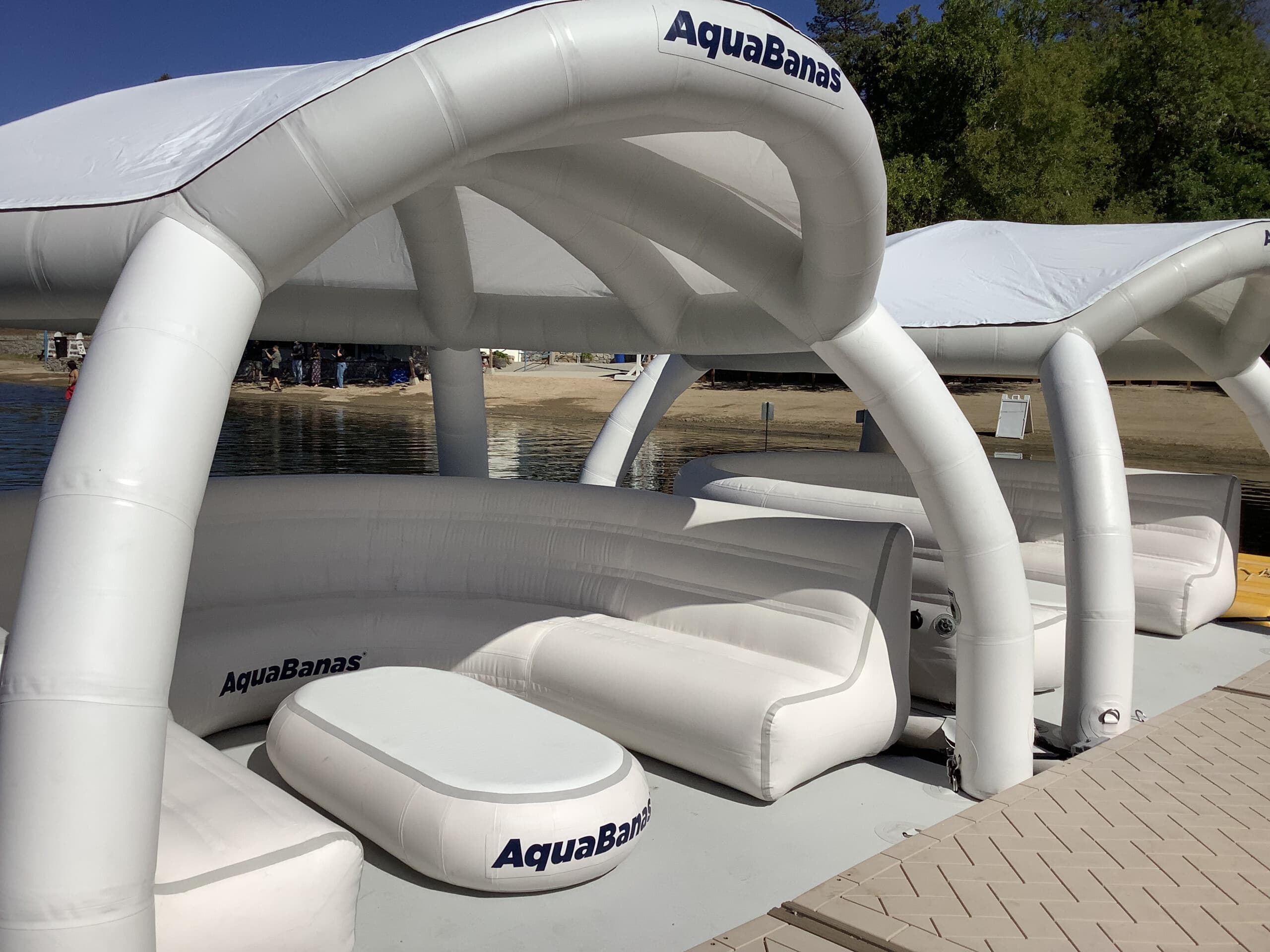 Private Floating Cabanas on Lake Gregory: Crestline Cove Cabana Rental photo 1