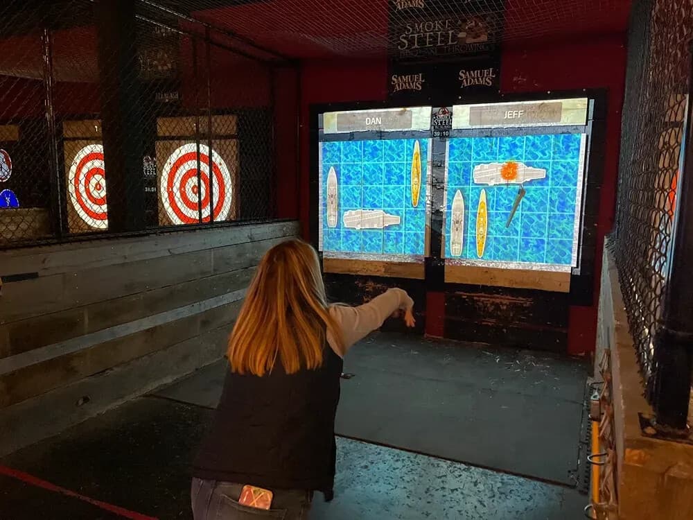 Maine's Only Digital Axe Targets: Bogeys Axe Throwing in Bangor photo 1
