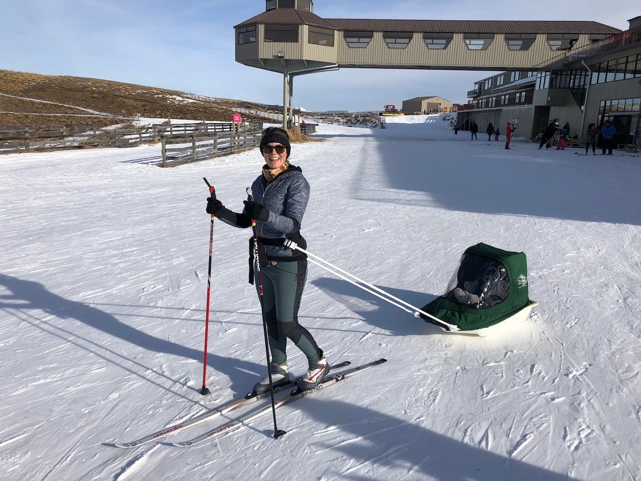 Winter Family Fun at Snow Farm Pulk Rentals