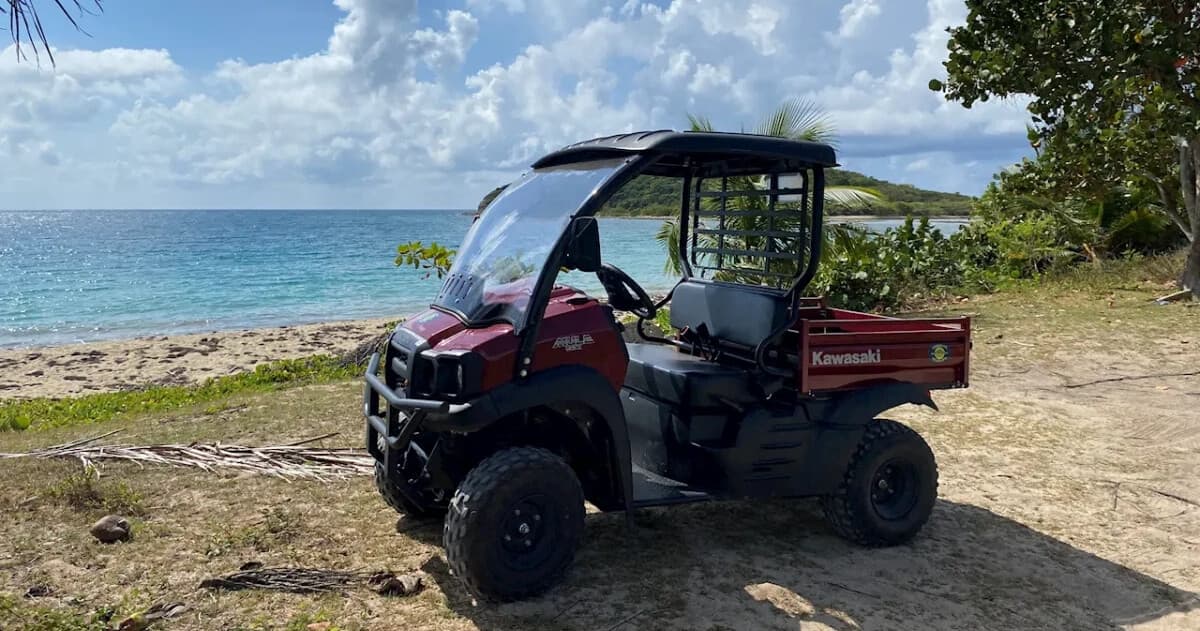 Explore Vieques by UTV: Kawasaki Mule & Night BioBay Combo