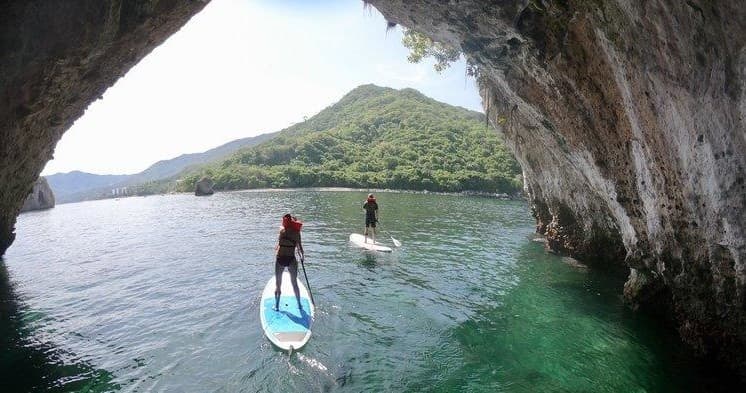 Kayaking Sunset at Los Arcos Marine Park with Paddle Zone
